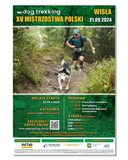 Zawody w Wiśle - dogtrekking